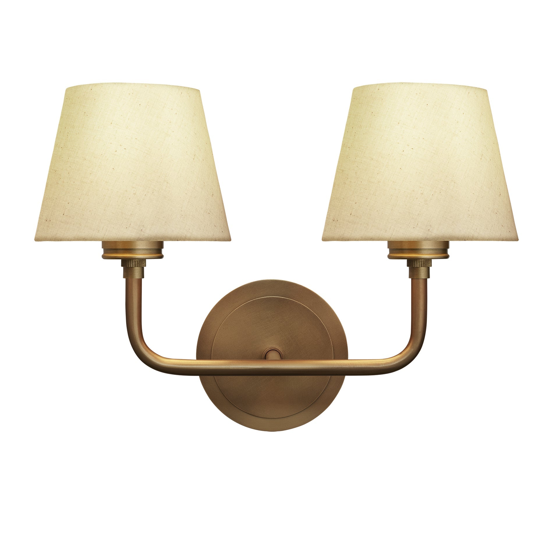 Albany Double Wall Light Natural Cotton Shades