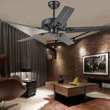 Black Five-Blade Office Industrial Ceiling Fan