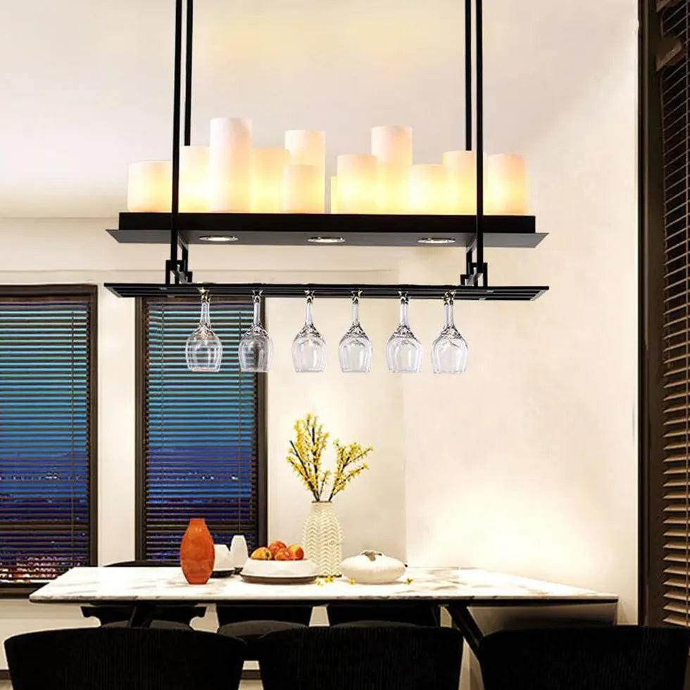 Candle Holder Black Kitchen Pendant Light