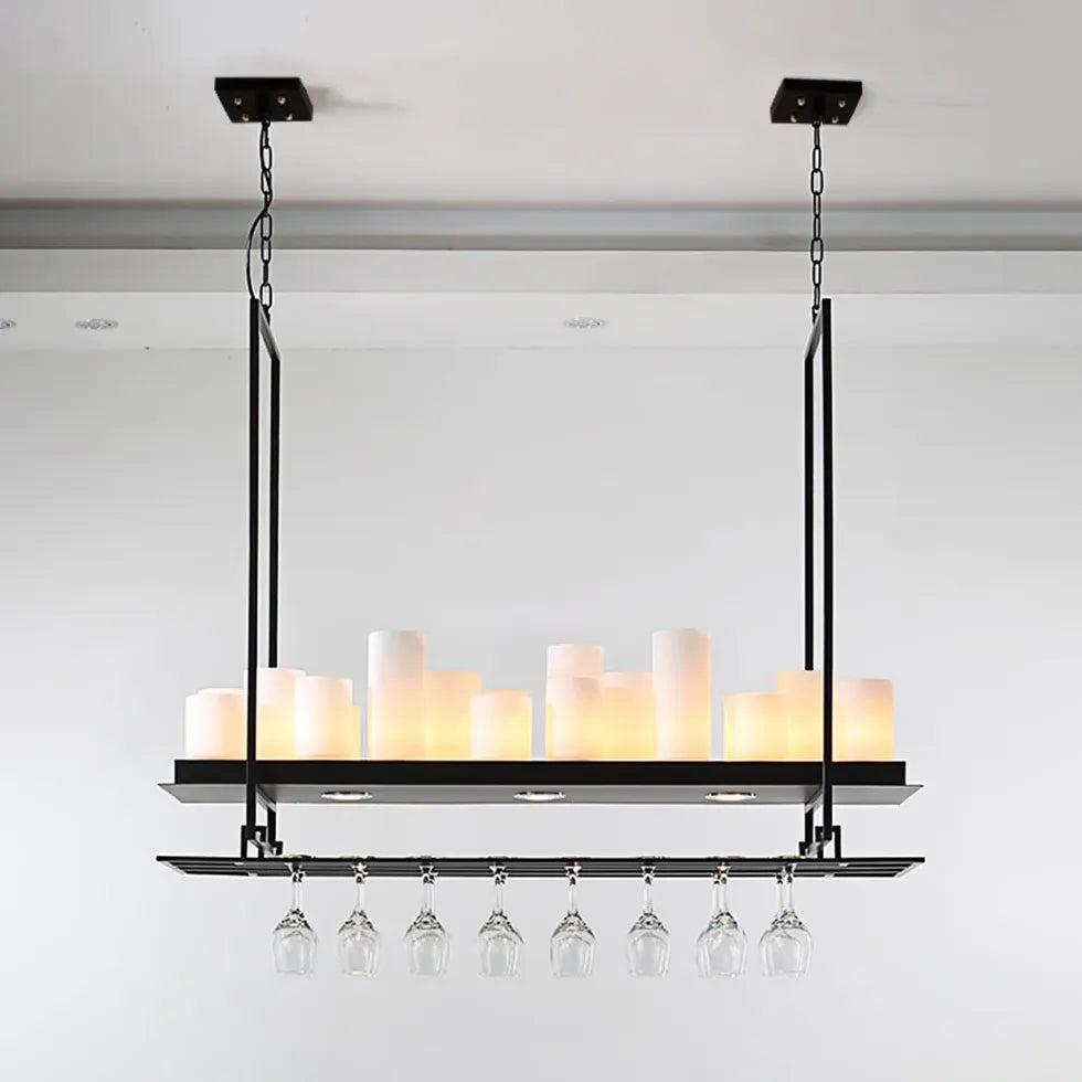 Candle Holder Black Kitchen Pendant Light