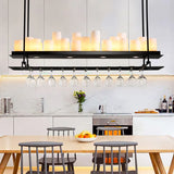 Candle Holder Black Kitchen Pendant Light