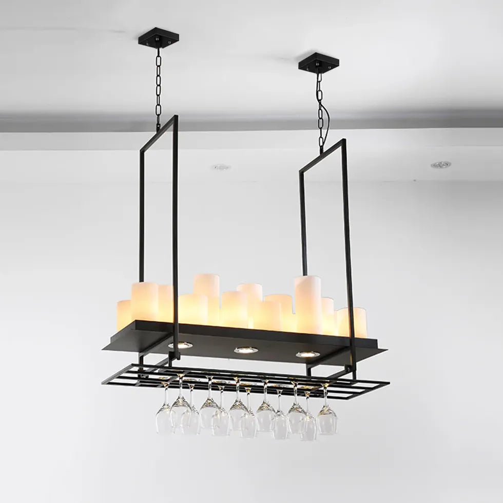 Candle Holder Black Kitchen Pendant Light