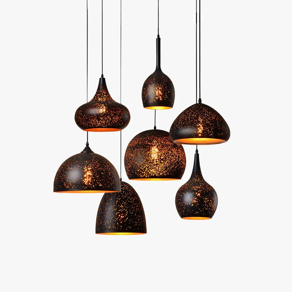 Black Hollow Design Minimalist Kitchen Pendant Light