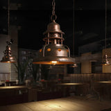 Cage Design Vintage Copper Industrial Pendant Light