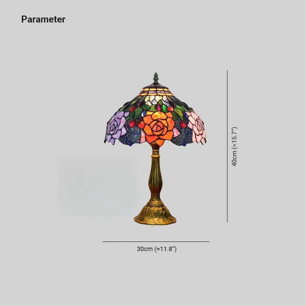 Colorful Glass Vintage Artistic Table Lamp - Clowas