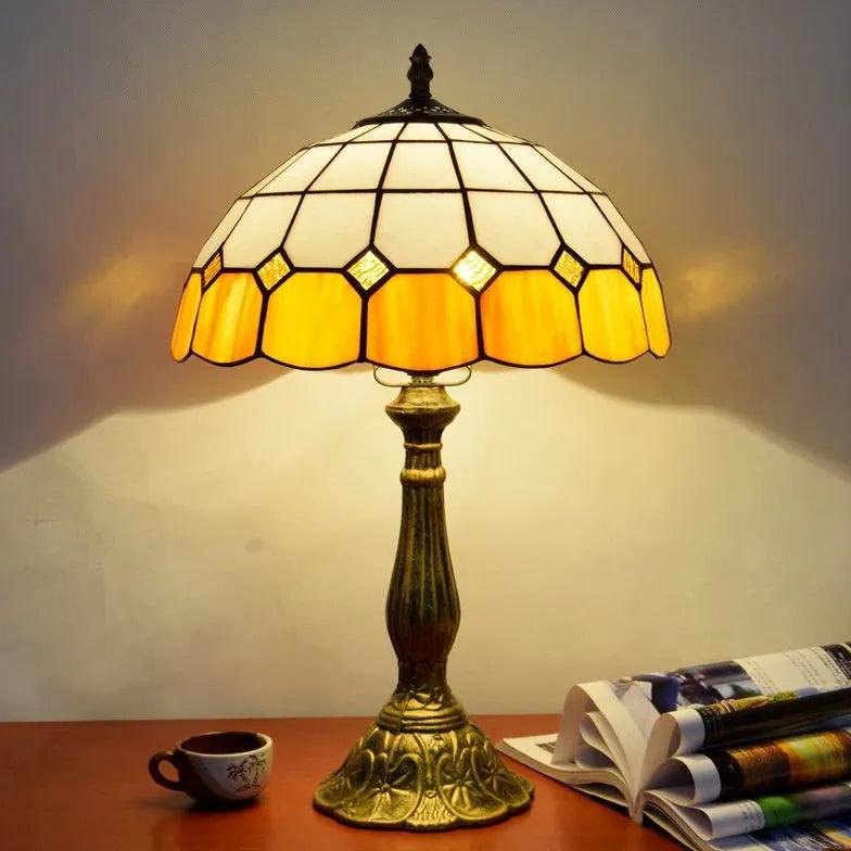 Colorful Glass Vintage Artistic Table Lamp - Clowas
