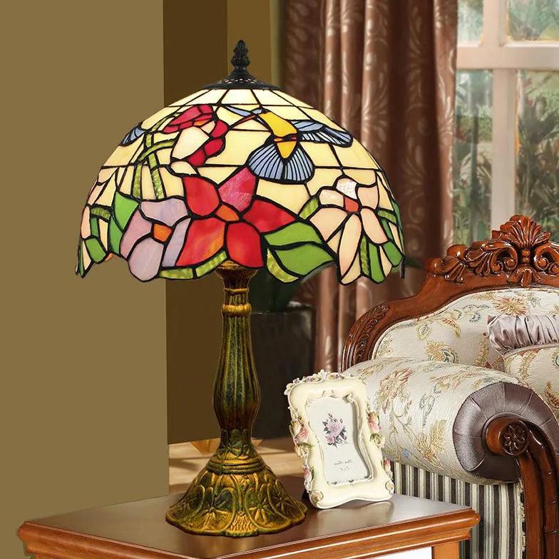 Colorful Glass Vintage Artistic Table Lamp - Clowas