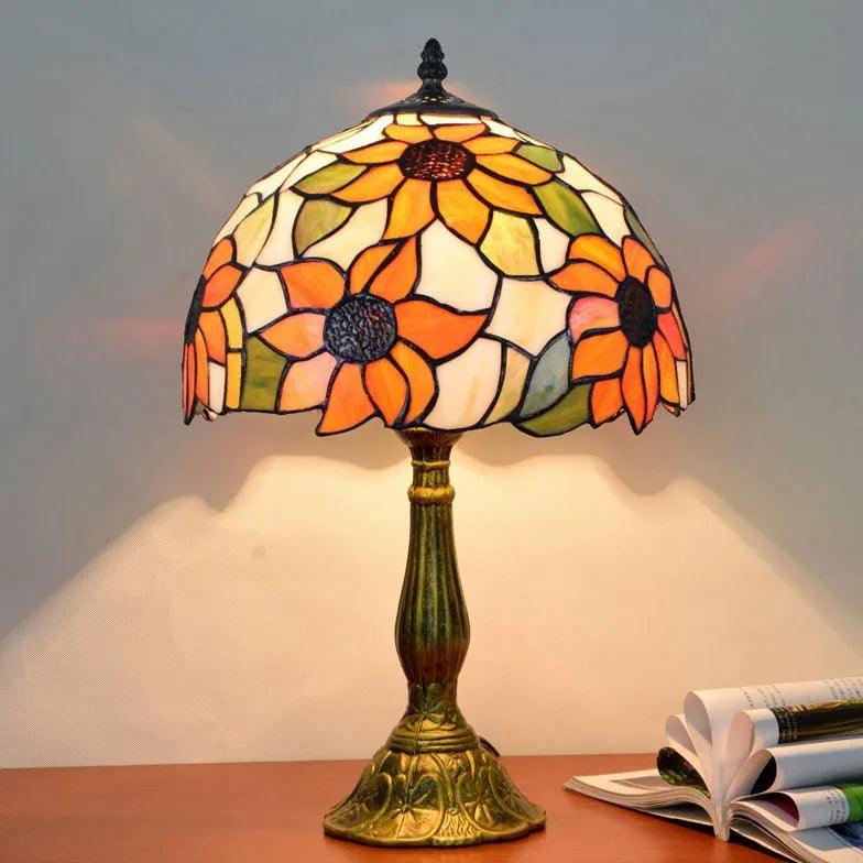 Colorful Glass Vintage Artistic Table Lamp - Clowas