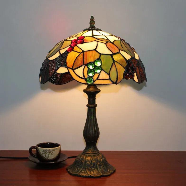 Colorful Glass Vintage Artistic Table Lamp - Clowas