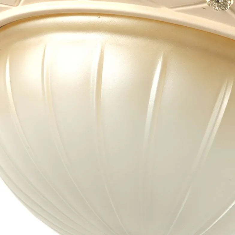 Round Pattern Design Vintage Glass Ceiling Light