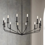 Black Metal Modern LED Chandelier