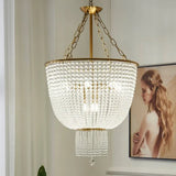 Pearl Curtain Waves for Living Room Chandelier