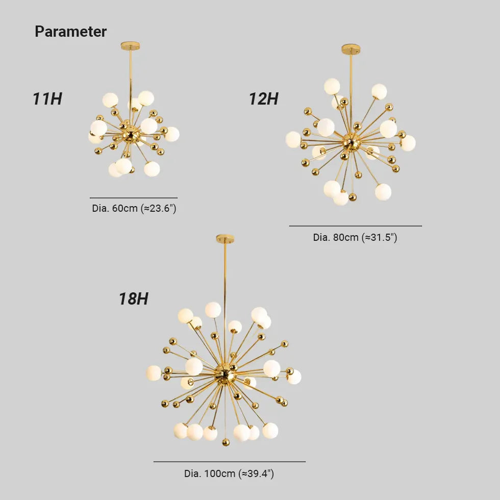 Luxury Planet Gold Kitchen Chandelier