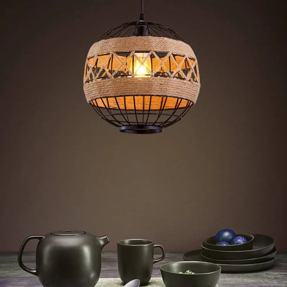 Spherical Cage Design Vintage Kitchen Pendant Light