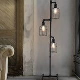 Three-Tier Lantern Design Industrial Floor Lamp