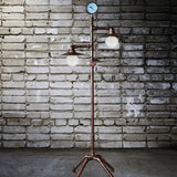 Dual Pipe Design Vintage Industrial Floor Lamp