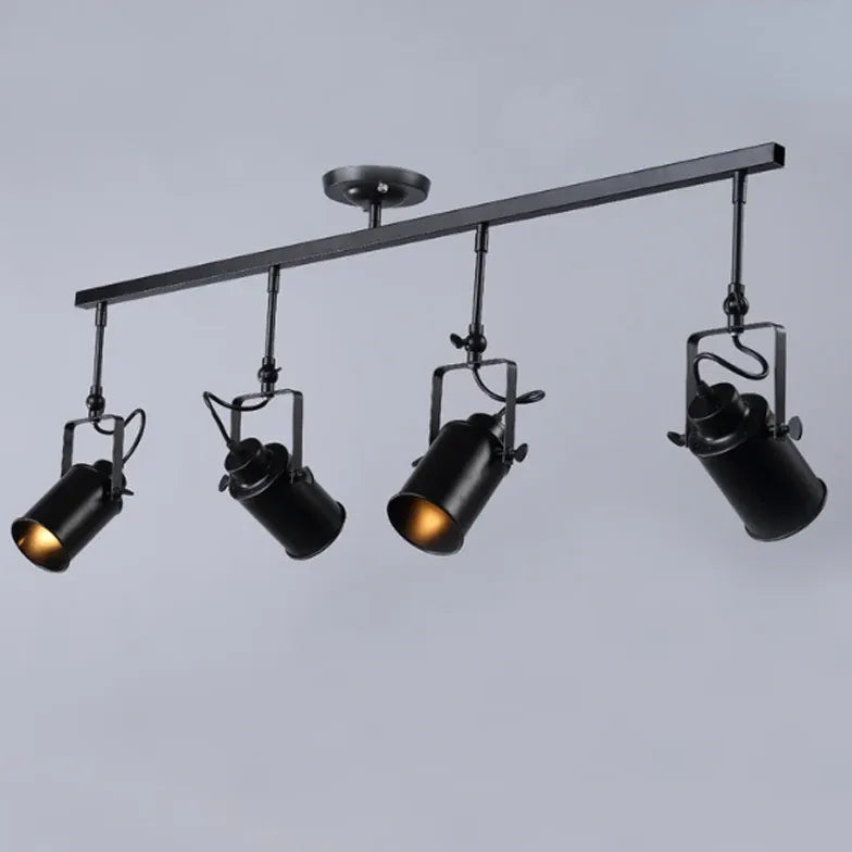 Three-Light Black Living Room Ceiling Light