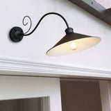 Black Gooseneck Outdoor Light Antique Exterior