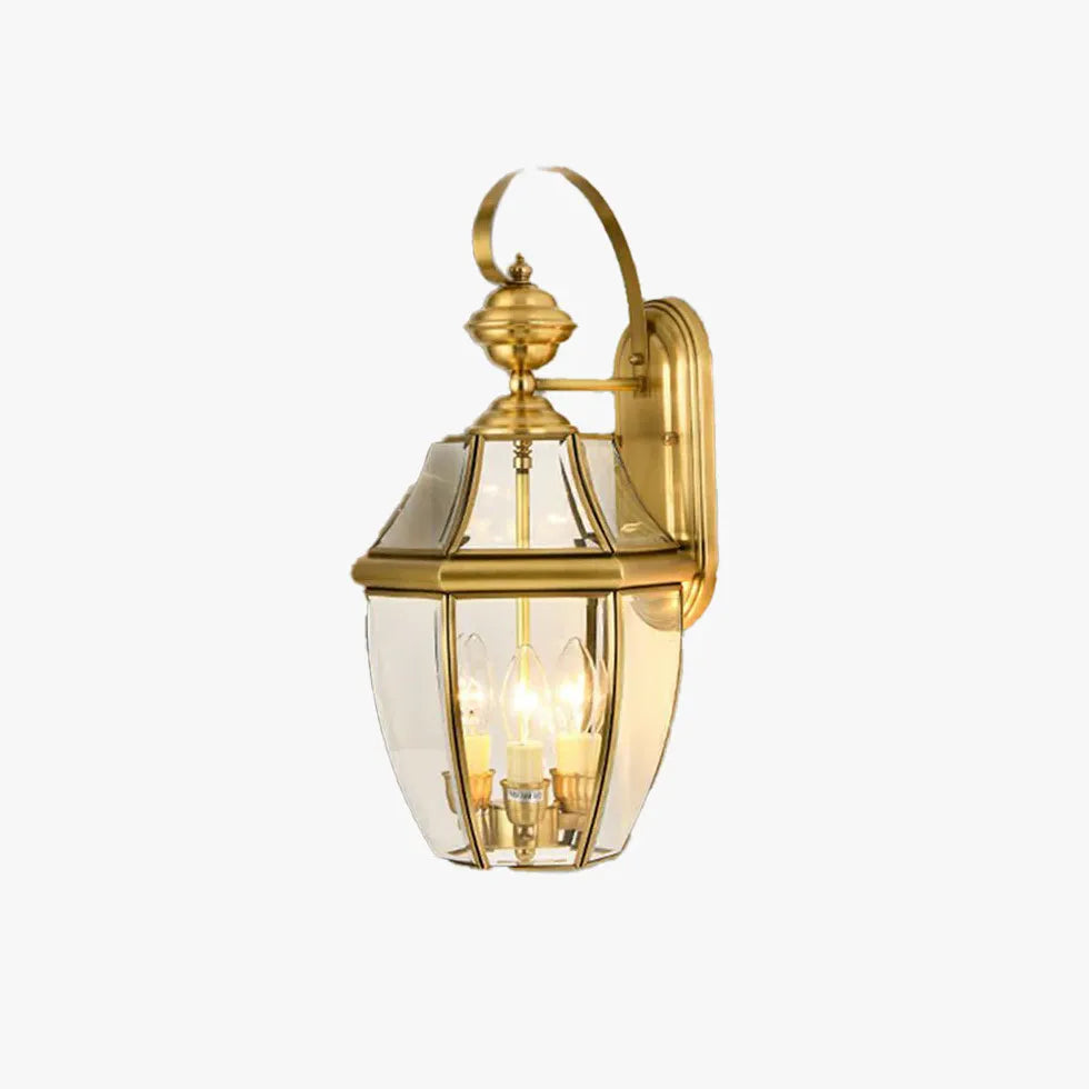 Vintage Brass Outdoor Lantern Lights