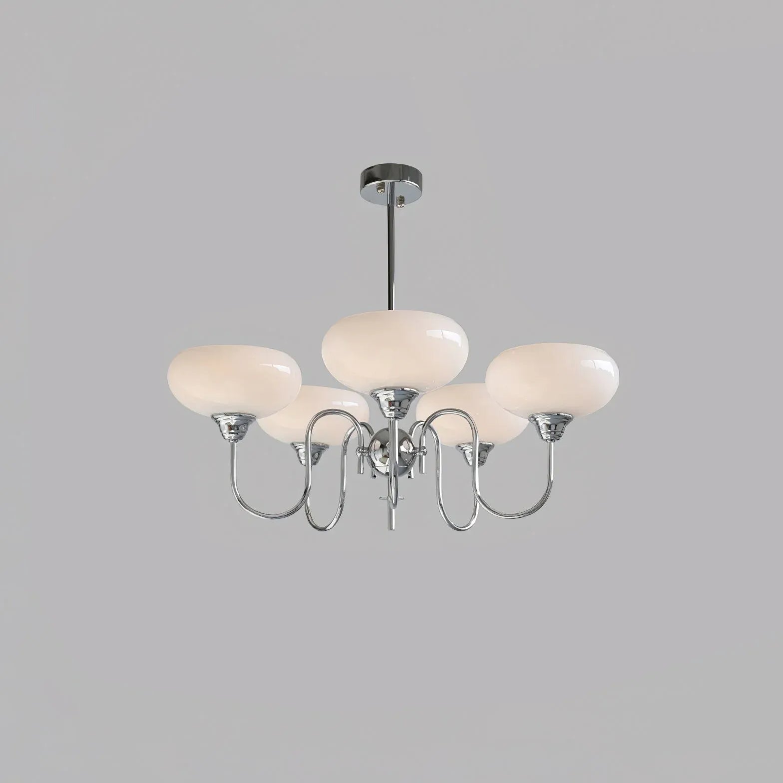 Milky White Glass Vintage Pendant Light