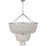 Multi-layered Crystal White Chandelier Pendant Light