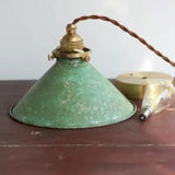 Textured Glass Lampshade Vintage Pendant Light