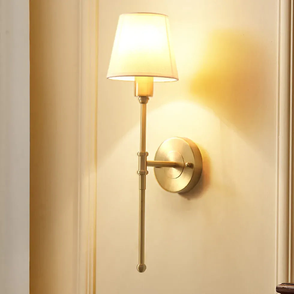 fabric wall lights indoor gold