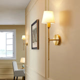 fabric wall lights indoor gold