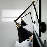 Cone Industrial Black Wall Lamps