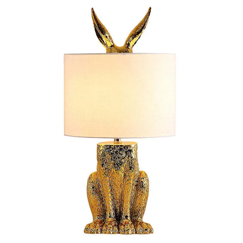 Rabbit Cylinder Shape Bedside Table Lamp