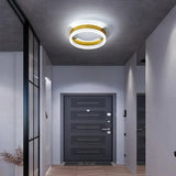 Square Gold Modern Corridor Ceiling Light