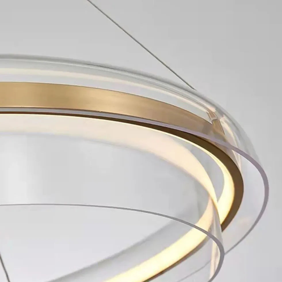 Ring Design Gold Modern Minimalist Pendant Light