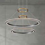 Single Ring Design Thin Wire Modern LED Pendant Light