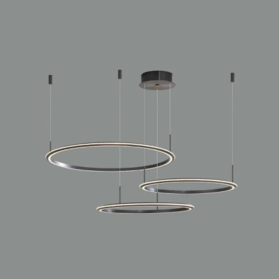 Single Ring Design Thin Wire Modern LED Pendant Light