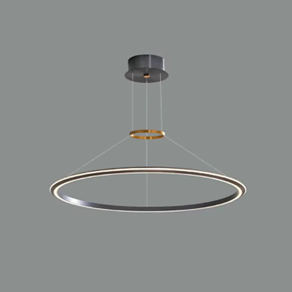 Single Ring Design Thin Wire Modern LED Pendant Light