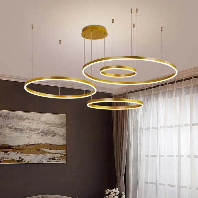 circle led modern pendant light