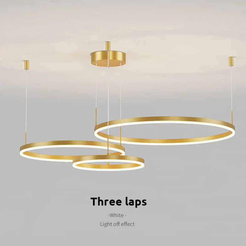 circle led modern pendant light