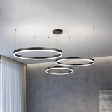 circle led modern pendant light