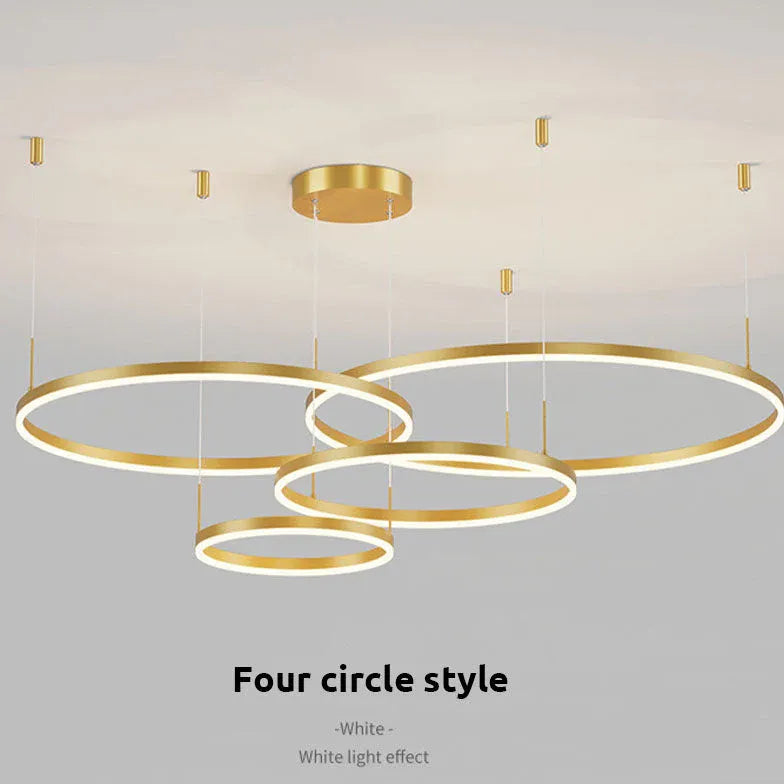 circle led modern pendant light