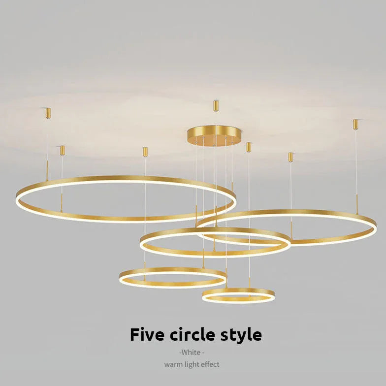 circle led modern pendant light