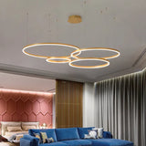 circle led modern pendant light