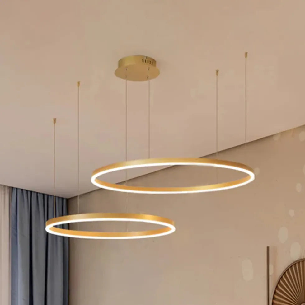 circle led modern pendant light