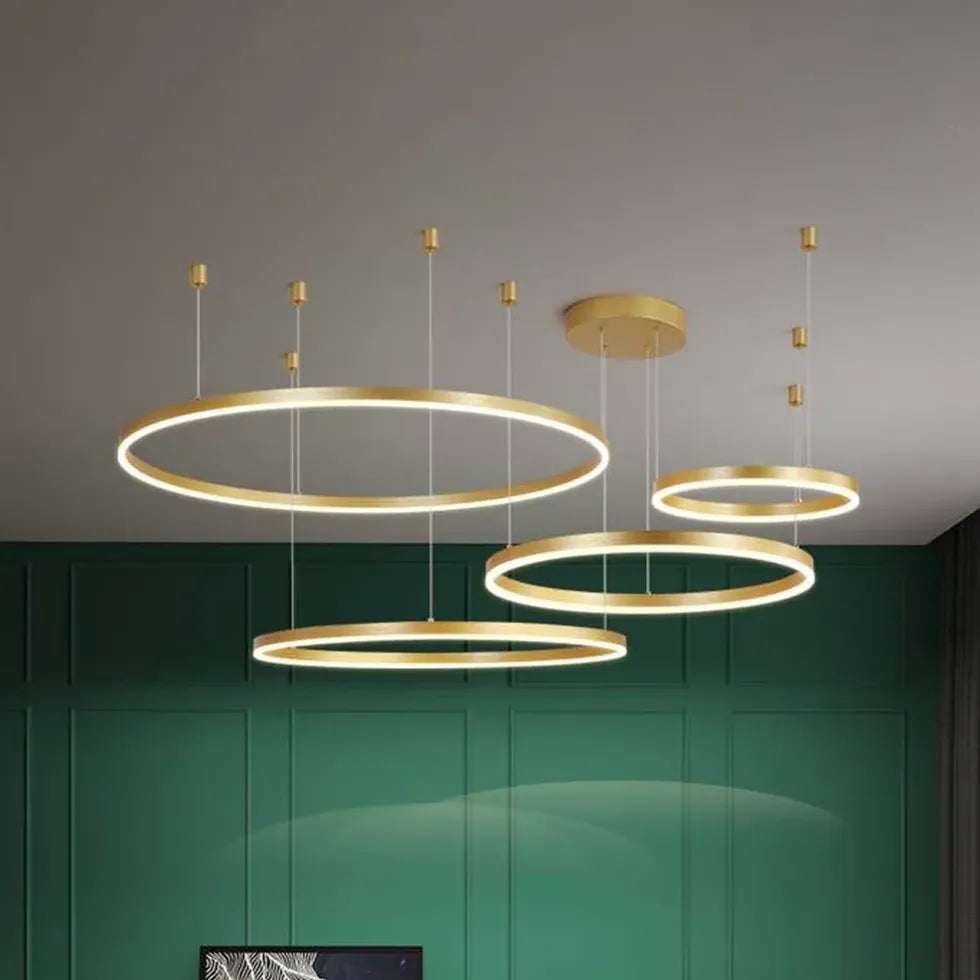 circle led modern pendant light