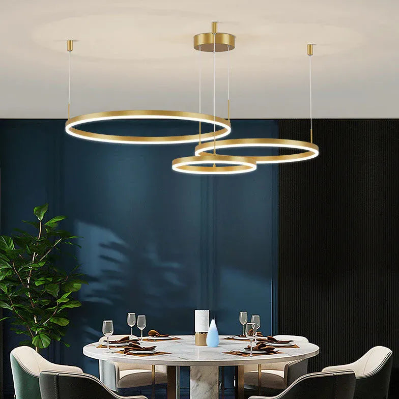 circle led modern pendant light