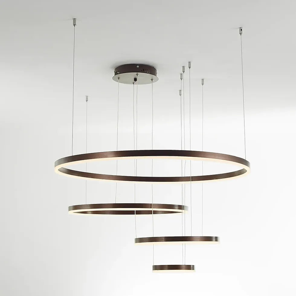 circle led modern pendant light