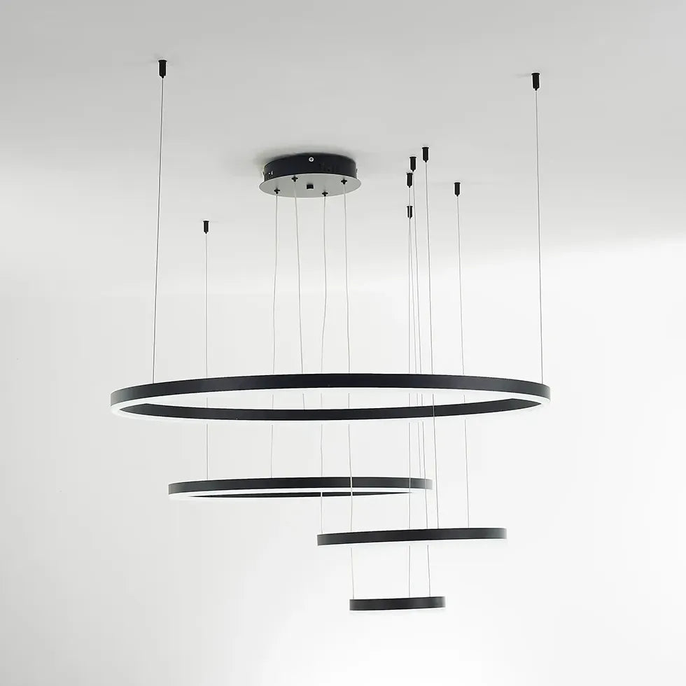 circle led modern pendant light