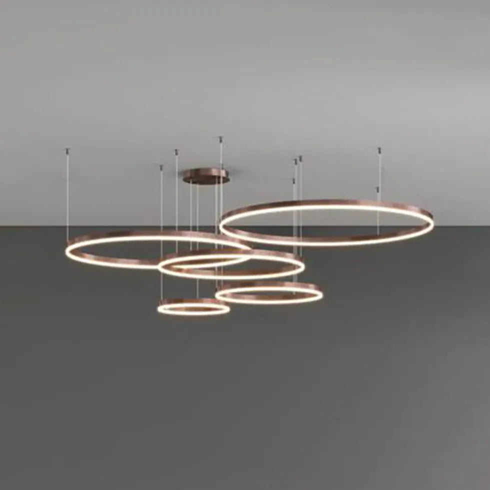 circle led modern pendant light