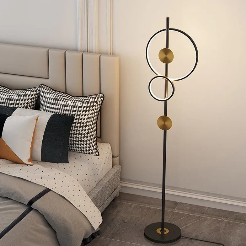 Multi-Circle Metal Modern Floor Lamp