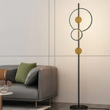 Multi-Circle Metal Modern Floor Lamp