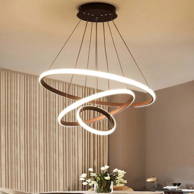 ring-shaped led modern pendant light